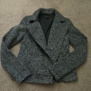 XS Heather grey banana republic fleece zip jacket